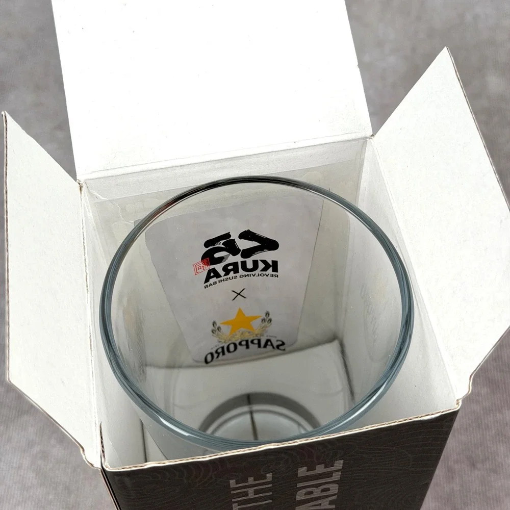 Kura Revolving Sushi Bar x Sapporo Limited Edition Pint Glass New in Box
